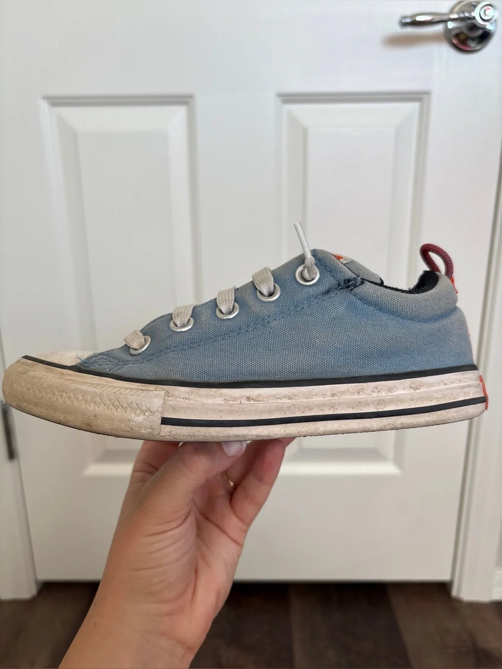 Converse Kids Chuck Taylor All Star Blue and Orange Sneakers